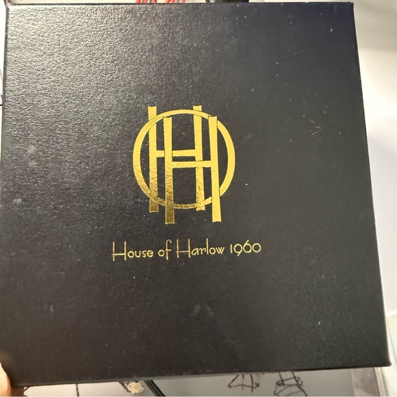 House of Harlow 1960 Sunburst Blue/Silver Pendant Necklace & Earrings Set - Picture 6 of 6